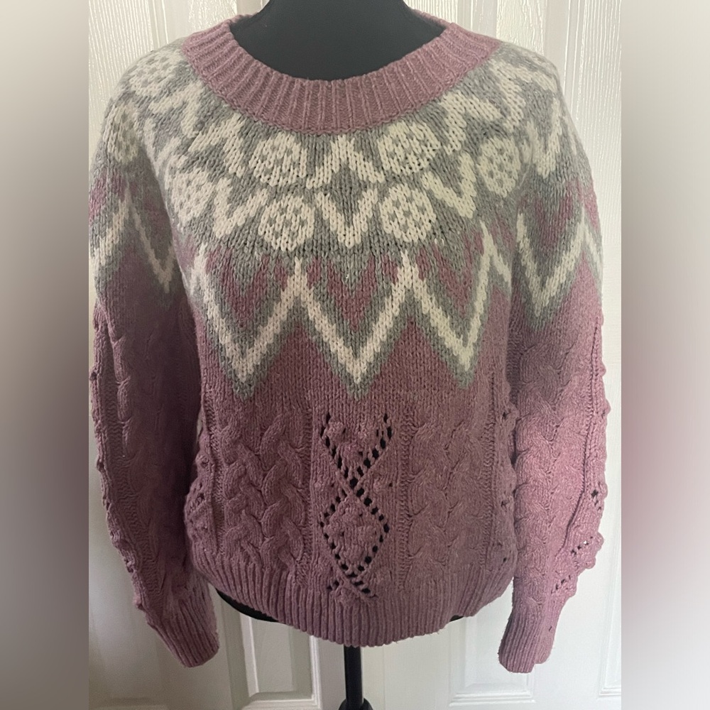 Lucky brand fair isle sweater